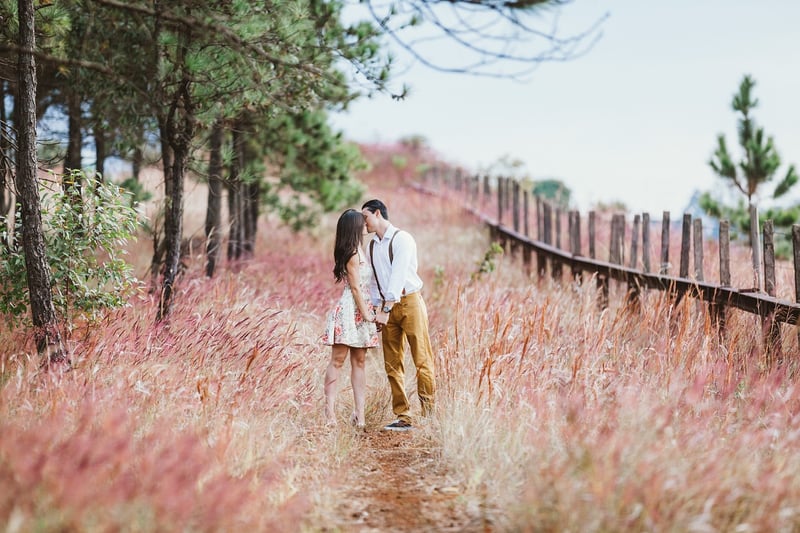 Couple sharing a candid moment